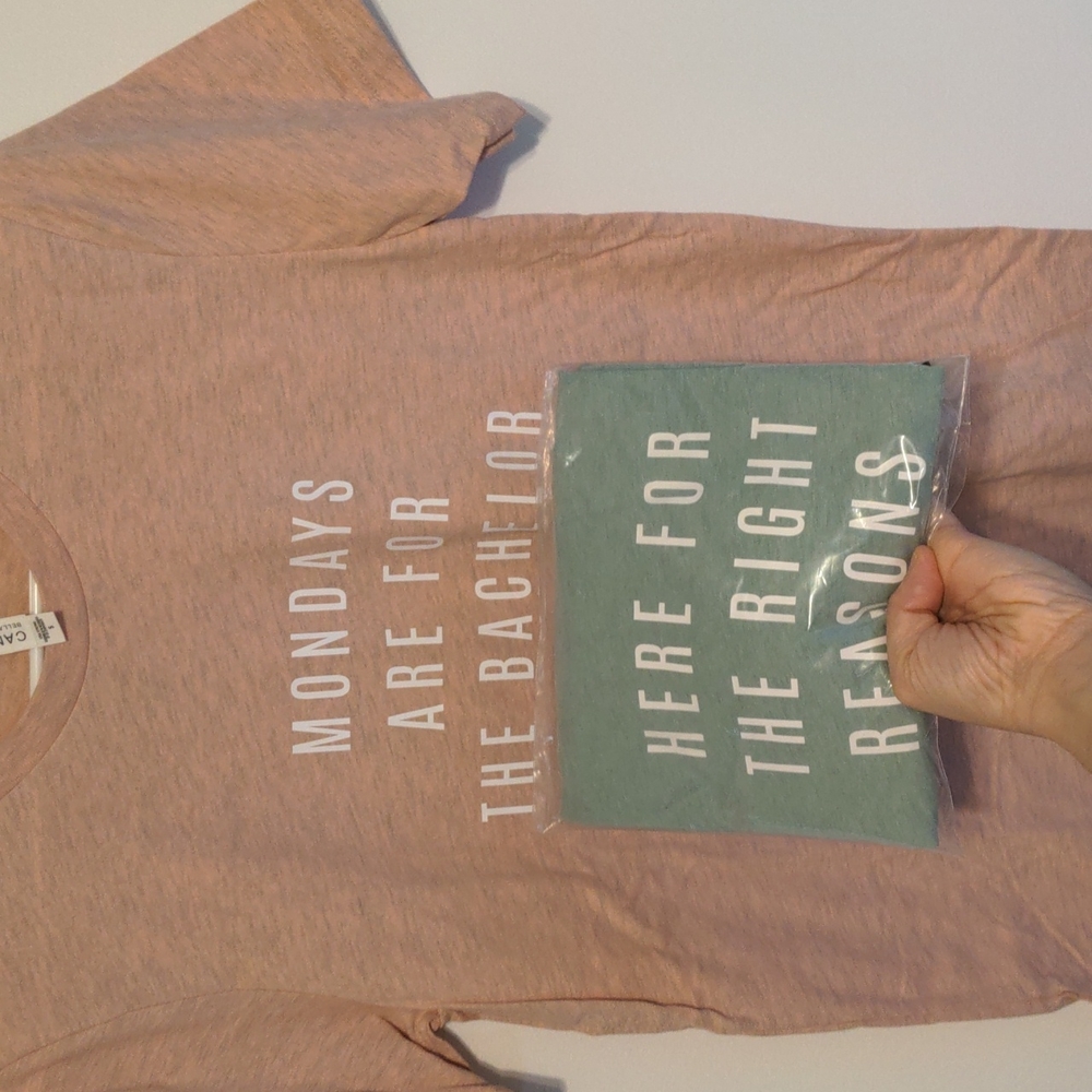 ❤️3 for $20❤️ 2 Etsy Tees (The Bachelor) Sz S NEW